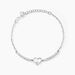Bracelet Syliana Argent Blanc Oxyde De Zirconium - Bracelets fantaisie Femme | Marc Orian