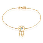 Bracelet Attrape Reves Plaque Or Jaune Pierre De Synthese - Bracelets fantaisie Femme | Marc Orian