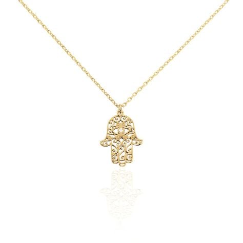 Collier Lucian Plaqu&eacute; Or Oxyde De Zirconium - Colliers avec pierres Femme | Marc Orian