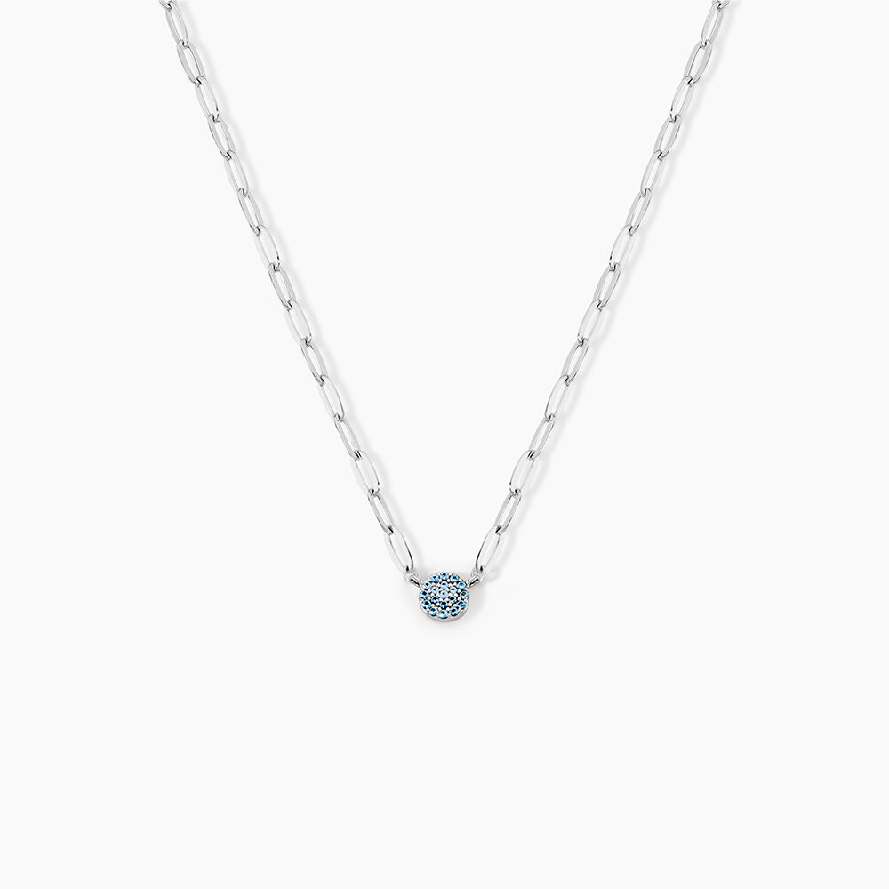 Collier Cesarie Argent Blanc Oxyde De Zirconium - Colliers avec pierres Femme | Marc Orian