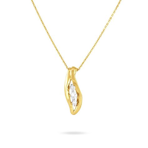 Collier Caline Or Jaune Diamant - Parure de mariage Femme | Marc Orian