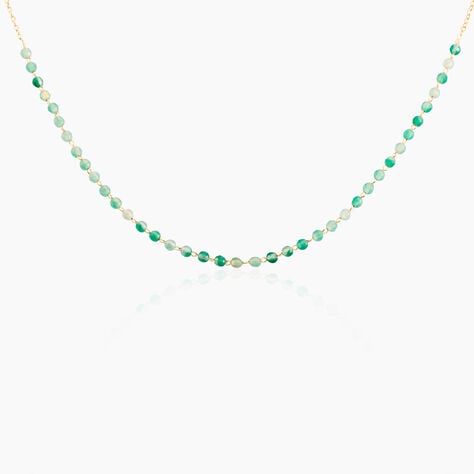 Collier Pala Plaque Or Jaune Calcédoine - Colliers avec pierres Femme | Marc Orian