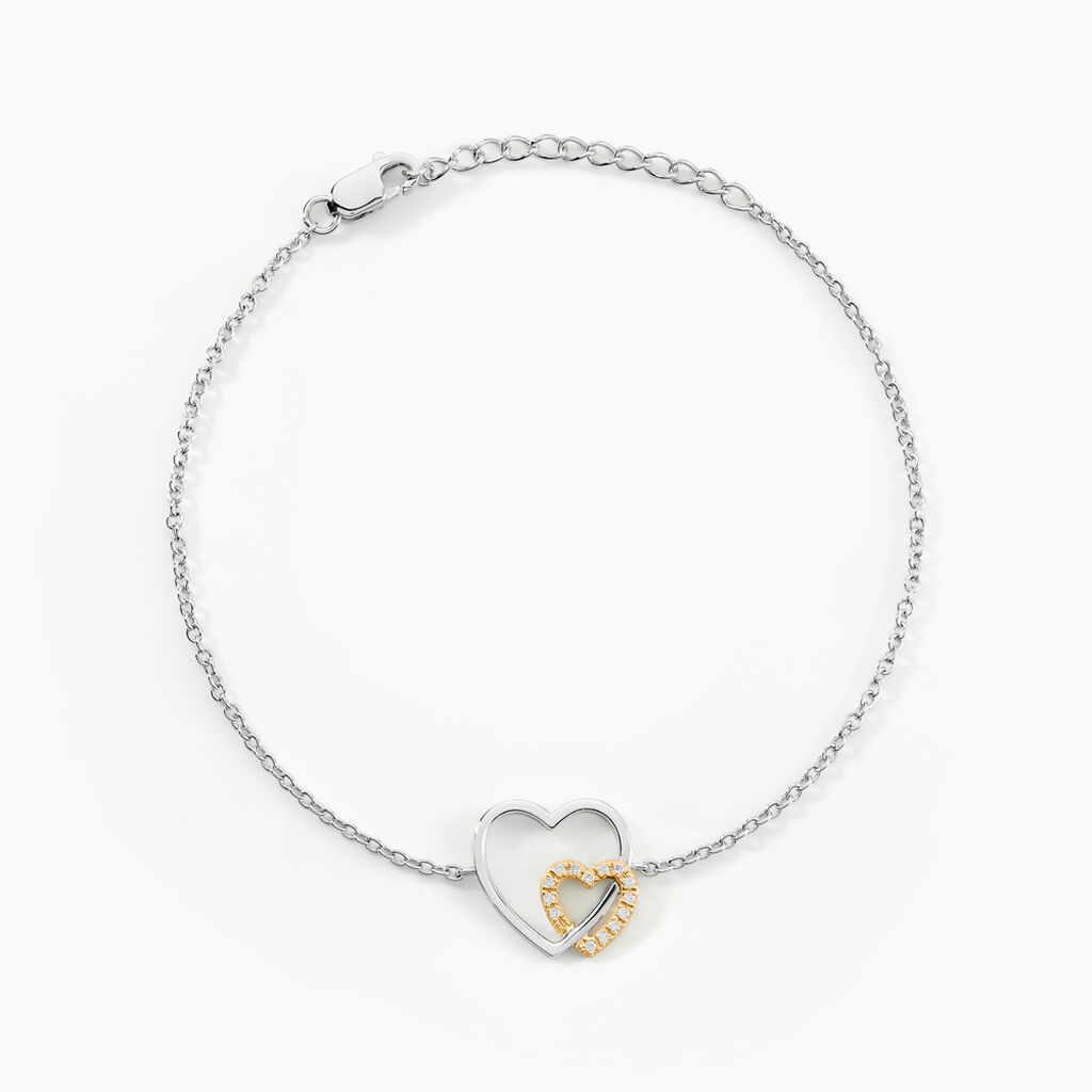 Bracelet Ticia Or Jaune Oxyde De Zirconium - Bracelets chaînes Femme | Marc Orian