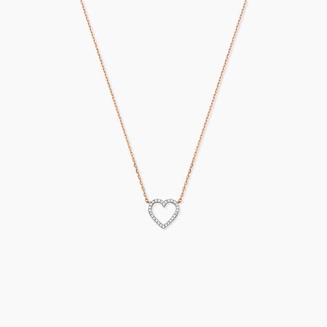 Collier Maude Or Rose Diamant - Colliers avec pierres Femme | Marc Orian