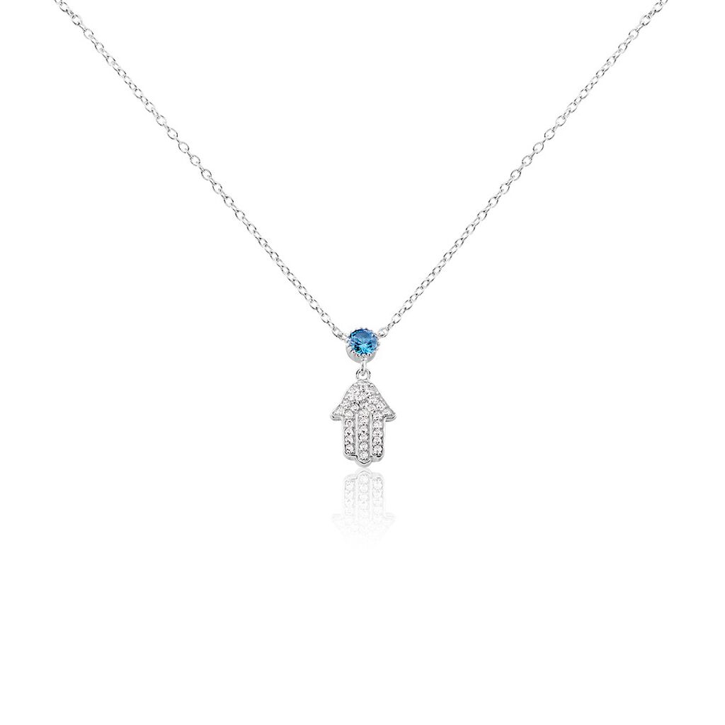 Collier Fidelma Argent Blanc Spinelle Oxyde De Zirconium - Colliers avec pierres Femme | Marc Orian