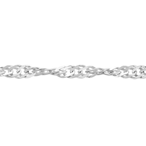 Chaîne Imanie Maille Singapour Or Blanc - Chaines Femme | Marc Orian