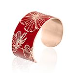 Bracelet Jonc Willem Acier Rose Smalto Rouge - Bracelets joncs Femme | Marc Orian