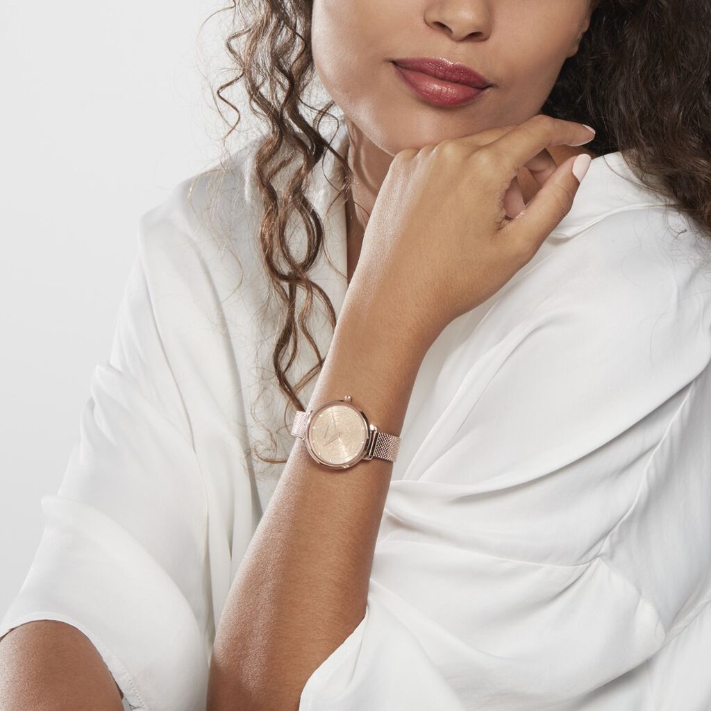 Montre Pierre Lannier Eolia Doré Rose - Montres Femme | Marc Orian