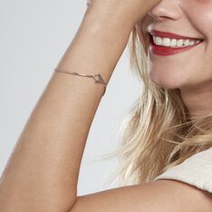 Bracelet Jonc Assala Argent Blanc - Bracelets fantaisie Femme | Marc Orian