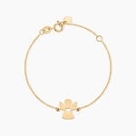 Bracelet Hallie Ange Et Coeur Or Jaune - Bracelets cha&icirc;nes Enfant | Marc Orian