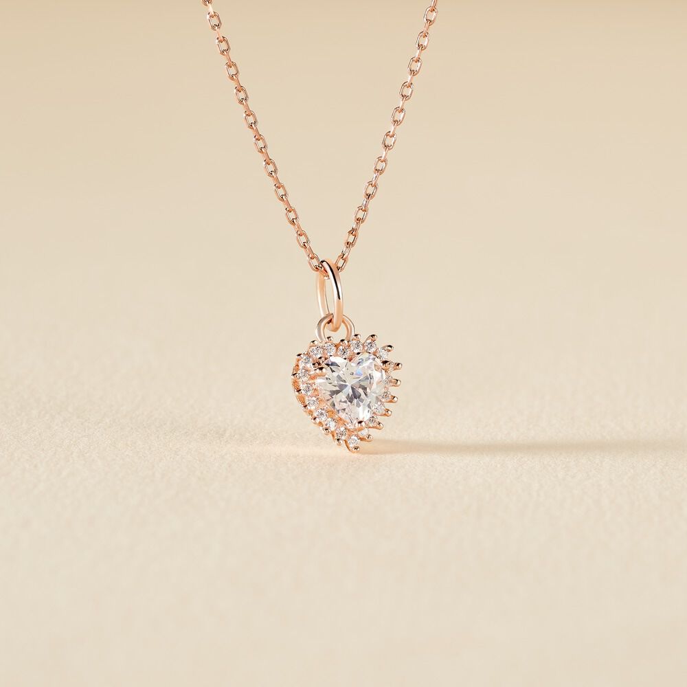 Collier Calvi Argent Rose Oxyde De Zirconium - Colliers avec pierres Femme | Marc Orian