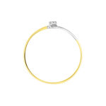 Bague Nesryne Or Bicolore Oxyde De Zirconium - Solitaires Femme | Marc Orian