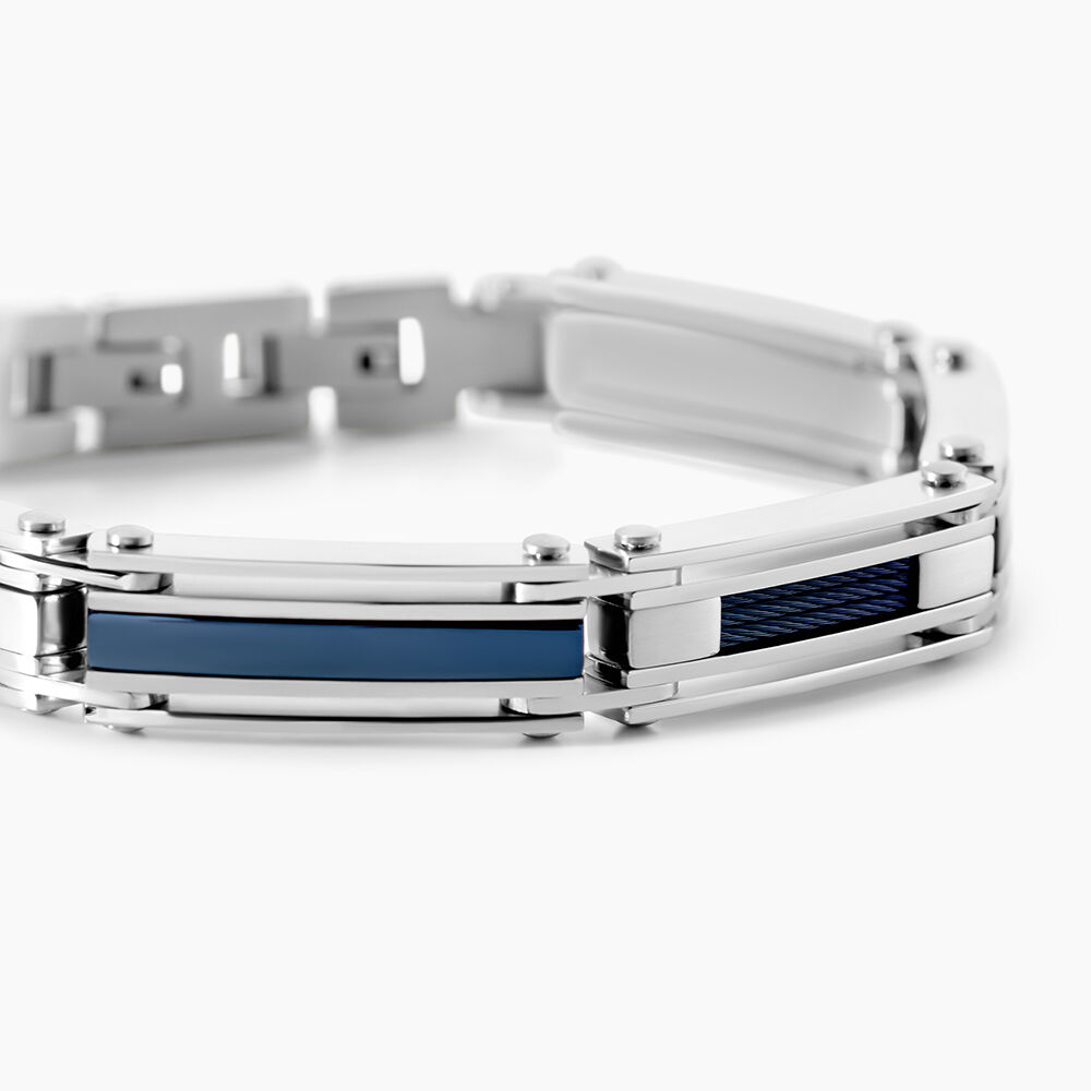 Bracelet Jourdan Acier Bicolore - Bracelets cha&icirc;nes Homme | Marc Orian