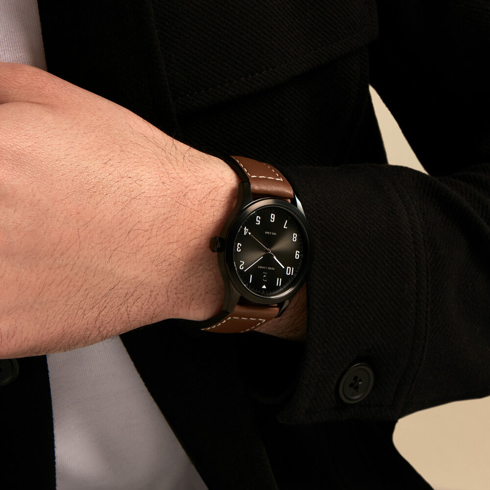Montre Pierre Lannier Aviateur Noir - Montres &eacute;tanches Homme | Marc Orian