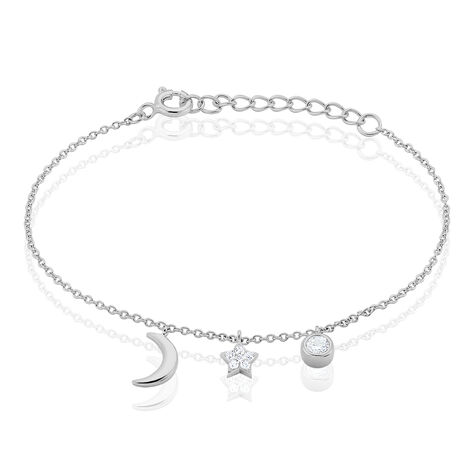 Bracelet Feeria Argent Blanc Oxyde De Zirconium - Bracelets chaînes Femme | Marc Orian
