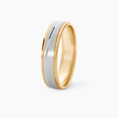 Alliance Juditha Ruban Plat Or Bicolore - Alliances duo Unisex | Marc Orian