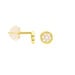 Boucles D'oreilles Puces Pastille Serti Clos Or Jaune Oxyde - Puces Femme | Marc Orian