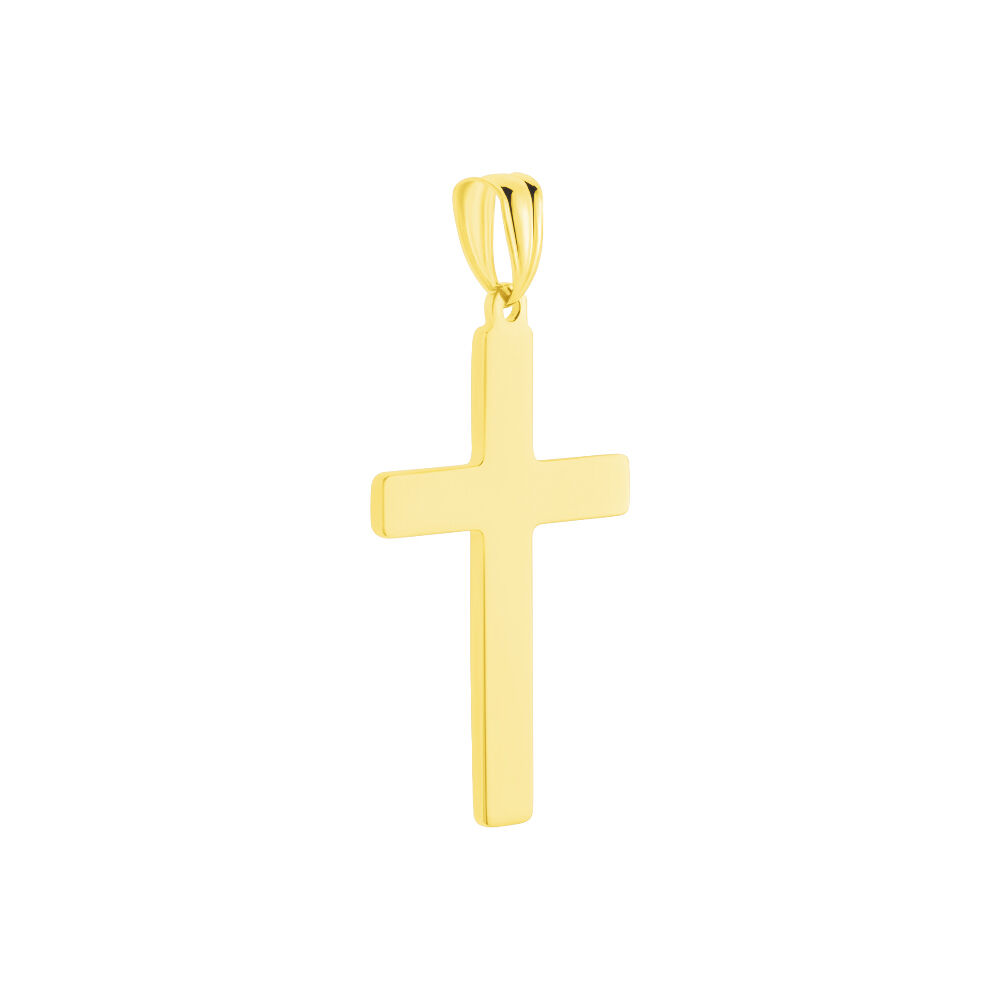 Pendentif Benny Croix Ciselee Or Bicolore - Pendentifs Famille | Marc Orian