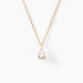 Collier Goutte Or Jaune Oxyde De Zirconium