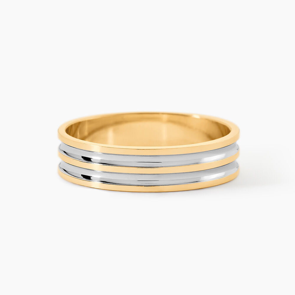 Alliance Aharon Or Bicolore - Alliances duo Unisex | Marc Orian