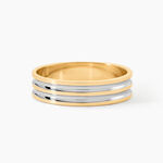 Alliance Aharon Or Bicolore - Alliances duo Unisex | Marc Orian