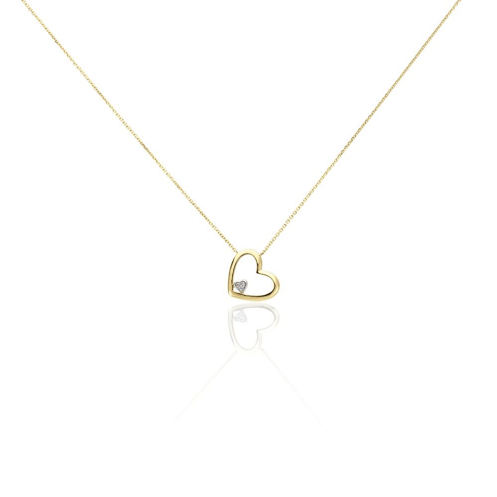 Collier Or Jaune Adan Diamants - Colliers avec pierres Femme | Marc Orian