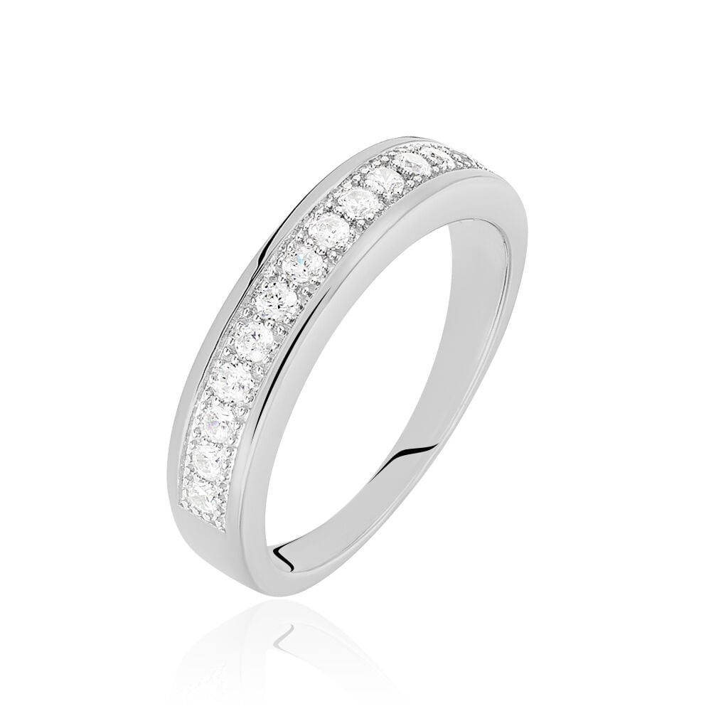 Bague Cecelia Argent Blanc Oxyde De Zirconium - Bijoux fantaisie Femme | Marc Orian
