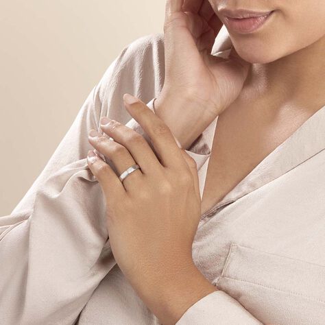 Bague Hajila Or Blanc Diamant - Bagues Femme | Marc Orian