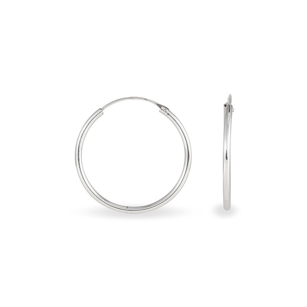 Créoles Argent Blanc Olympia - Créoles Femme | Marc Orian