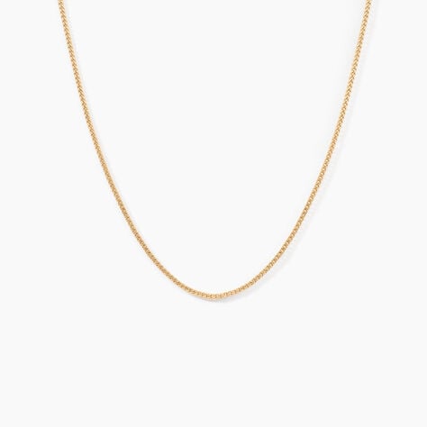 Cha&icirc;ne Clement Plaqu&eacute; Or Jaune - Colliers ras du cou Femme | Marc Orian