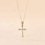 Collier Jamil Croix Or Jaune Diamant - Colliers avec pierres Femme | Marc Orian