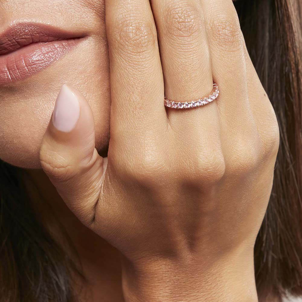 Bague Rio Argent Rose Oxyde De Zirconium - Bagues avec pierre Femme | Marc Orian
