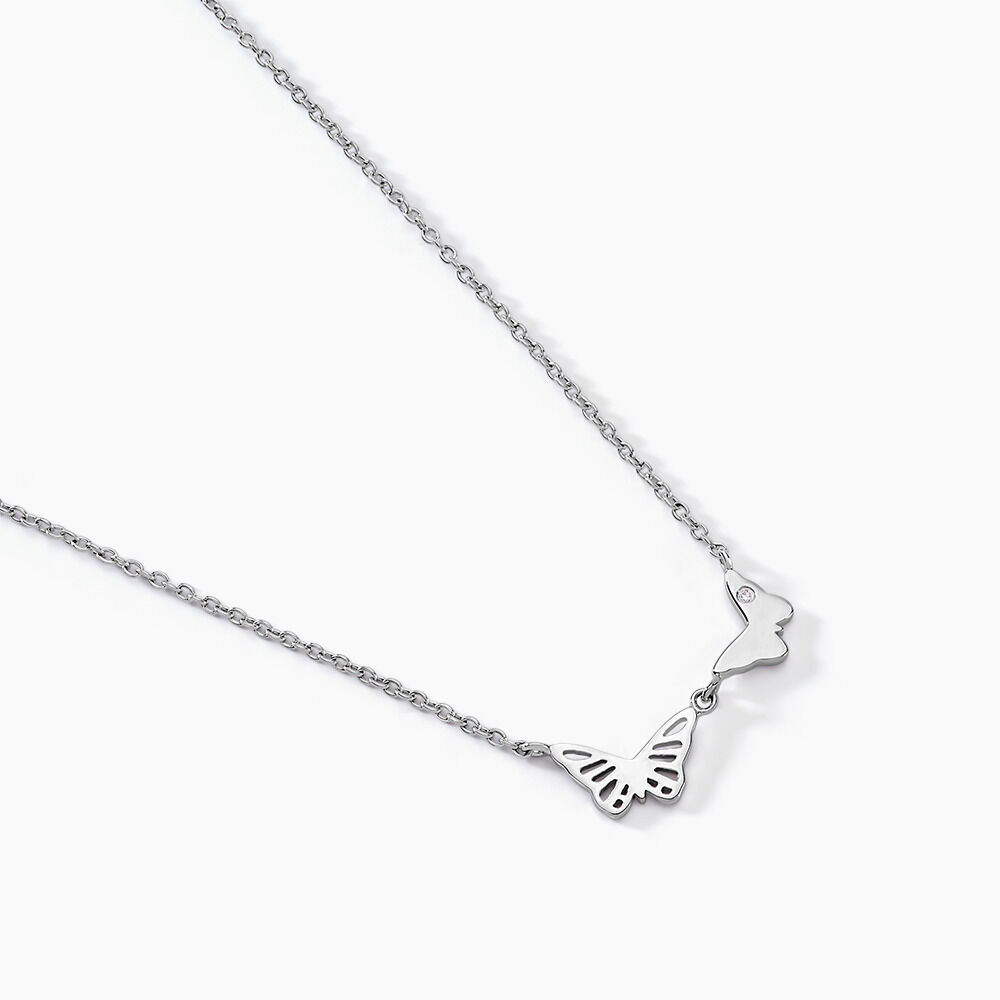 Collier Thecla Argent Blanc Oxyde De Zirconium - Colliers avec pierres Femme | Marc Orian