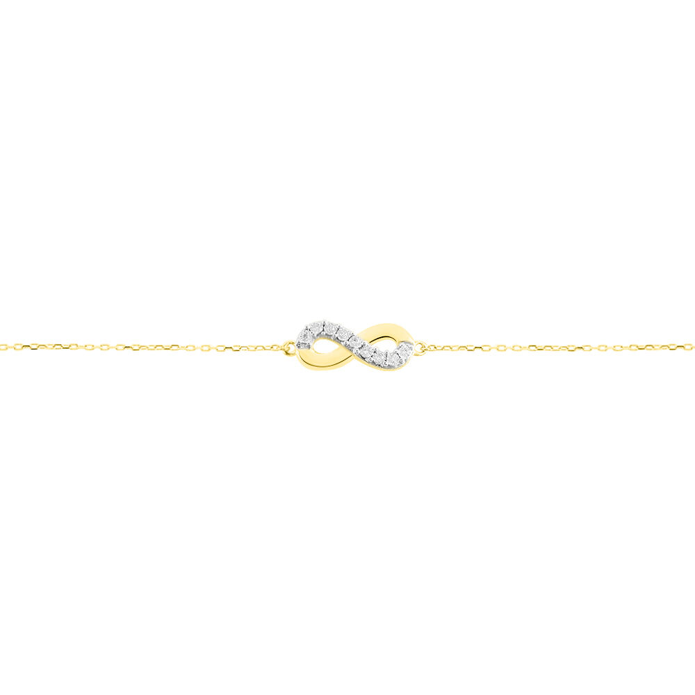 Bracelet Chlothilde Or Jaune Diamant - Bracelets cha&icirc;nes Femme | Marc Orian