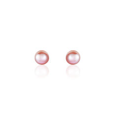 Boucles D'oreilles Puces Ursulina Or Jaune Perle De Culture - Clous d'oreilles Femme | Marc Orian