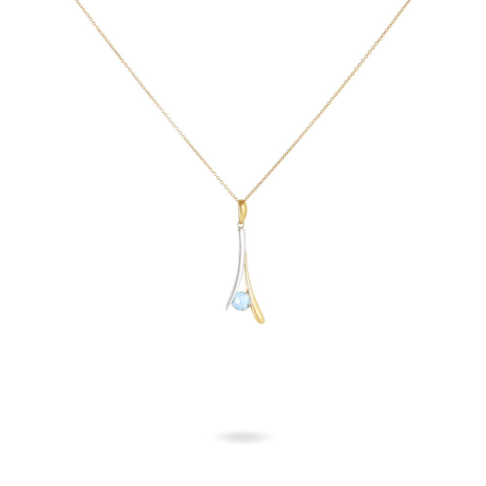 Collier Madli Or Bicolore Topaze - Colliers avec pierres Femme | Marc Orian