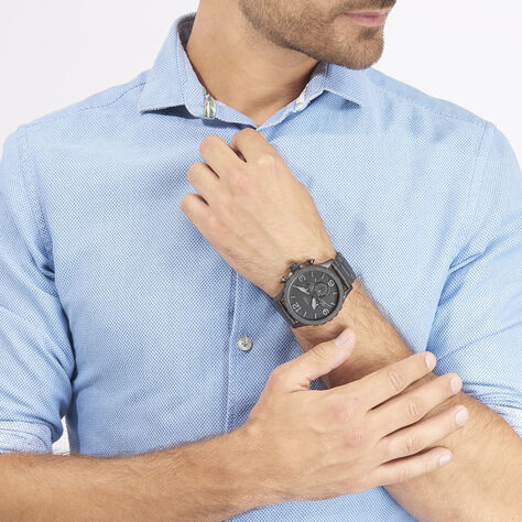 Montre Fossil Nate Noir - Montres classiques Homme | Marc Orian