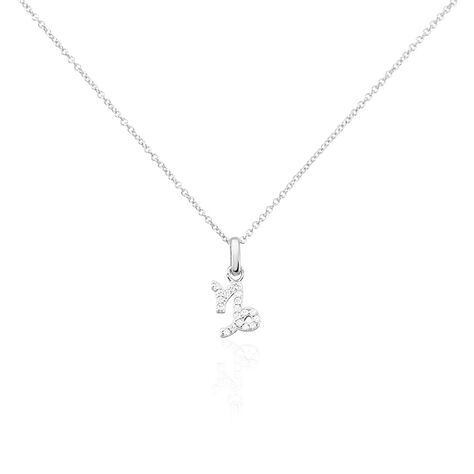 Collier Astra Argent Blanc Oxyde De Zirconium - Colliers Femme | Marc Orian