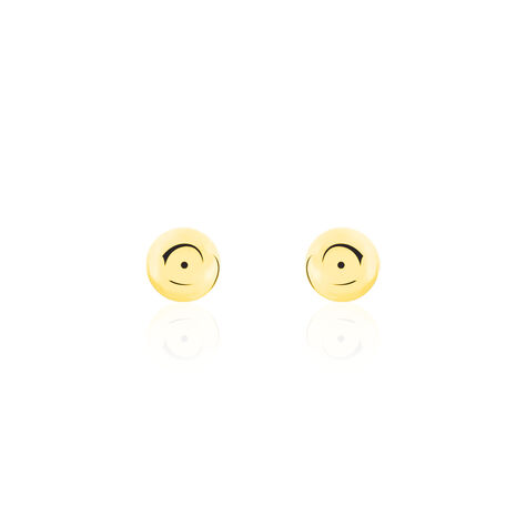 Boucles D'oreilles Puces Fidelia Boule Or Jaune - Puces Femme | Marc Orian