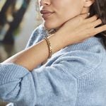 Bracelet Jonc Acier Dore Alexandru - Bracelets joncs Femme | Marc Orian