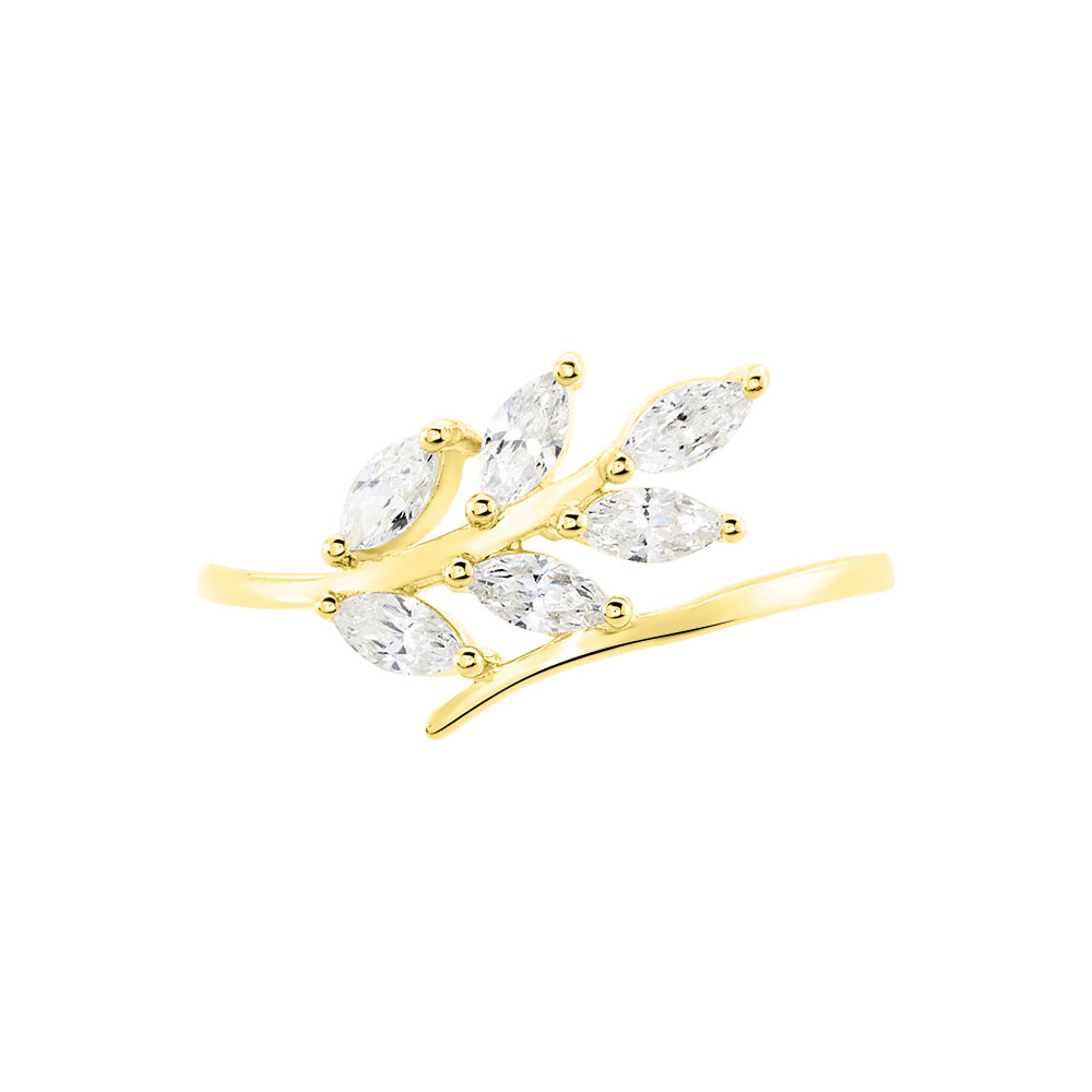 Bague Audrica Or Jaune Oxyde De Zirconium - Bagues avec pierre Femme | Marc Orian