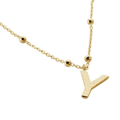 Collier Plaqu&eacute; Or Jaune Lettra - Colliers fantaisie Femme | Marc Orian