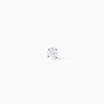 Boucle D'oreille Puce Unitaire Niels Argent Blanc Oxyde De Zirconium - Puces Homme | Marc Orian