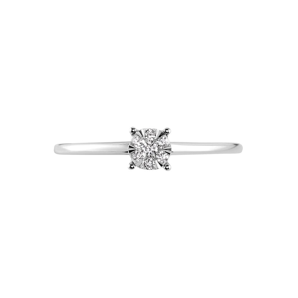 Bague Solitaire Or Blanc Dream Diamants - Parures de mariage Femme | Marc Orian