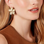 Boucles D'oreilles Puces Maora Acier Jaune - Puces Femme | Marc Orian