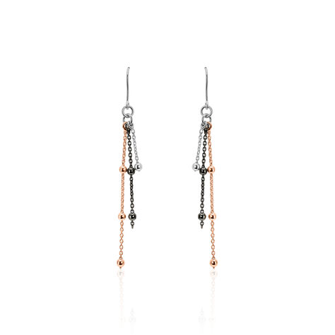 Boucles D'oreilles Pendantes Anfel Argent Tricolore - Boucles d'oreilles Pendantes Femme | Marc Orian