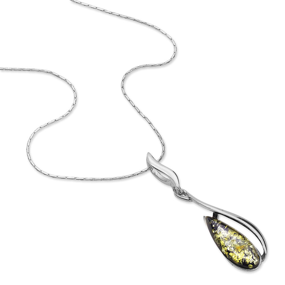 Collier Argent Blanc Odilon Ambre - Colliers avec pierres Femme | Marc Orian