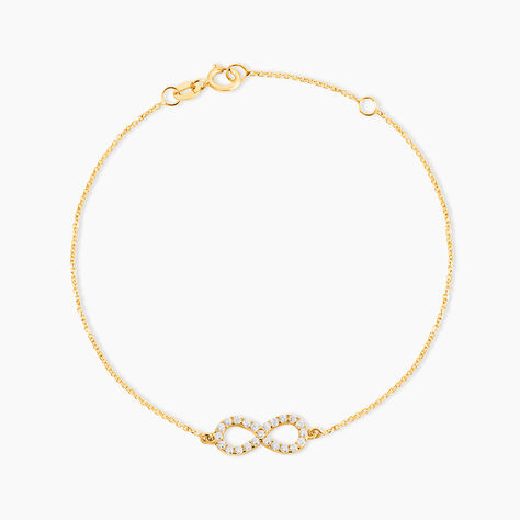 Bracelet Klothilda Or Jaune Oxyde De Zirconium - Bracelets cha&icirc;nes Femme | Marc Orian