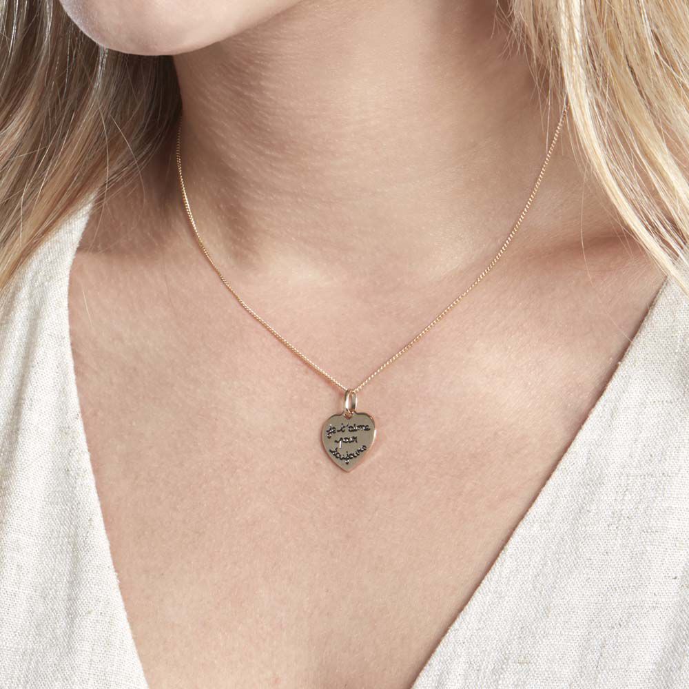 Pendentif Stephie Plaqué Or Jaune - Bijoux personnalisés Femme | Marc Orian