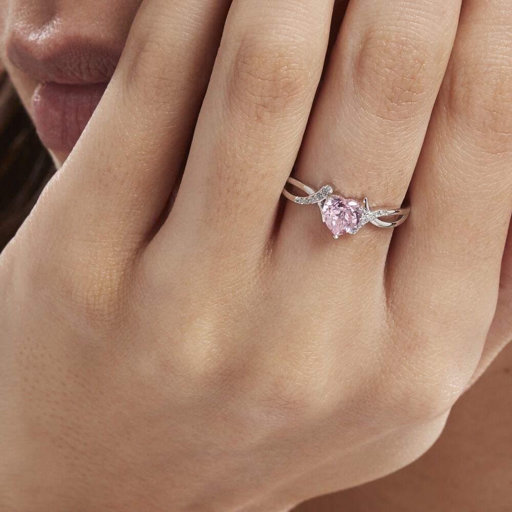 Bague Argent Blanc Avalon Oxyde De Zirconium - Solitaires Femme | Marc Orian